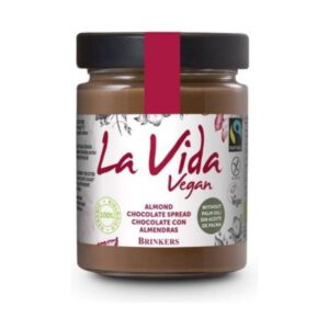 Crema chocolate con almendras BIO vegano 270 gramos La vida vegan