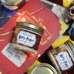 Vela de soja natural Harry Potter aroma cafe 150 ml Booksy Candles