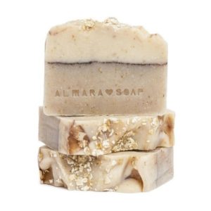 Jabón natural facial hecho a mano pastel de avena para pieles secas y delicadas 100 grs Almara soap