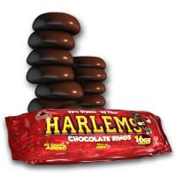 Harlems rosquillas crujientes chocolate negro 110 gramos 6 unidades Max Protein